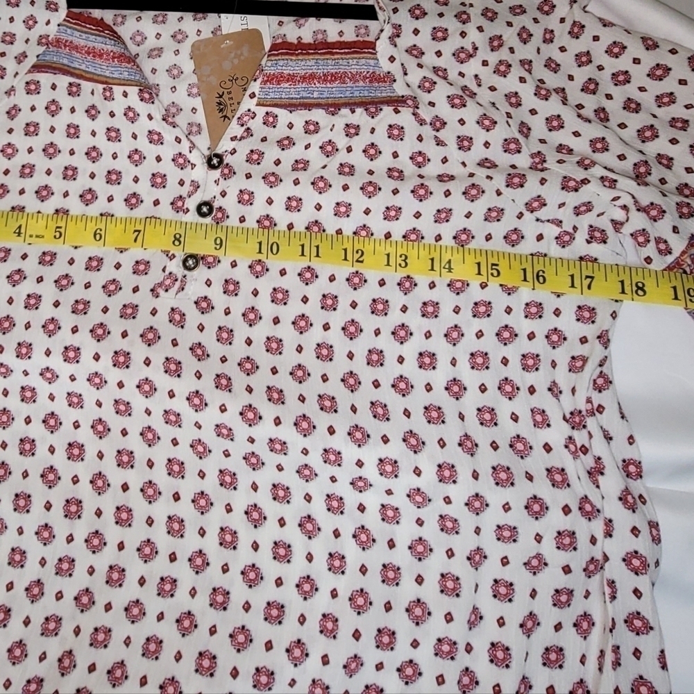 NWT Mason and Belle Floral Boho Tunic Size Small - Picture 6 of 9